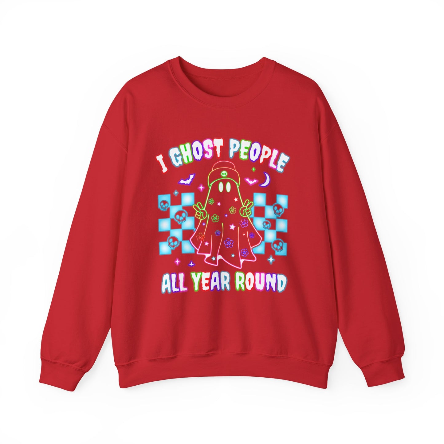 Ghost People Crewneck Sweatshirt — Halloween Pullover - Halloween Sweatshirt - Ghost Sweater - Gifts for Mom - Halloween Sweater