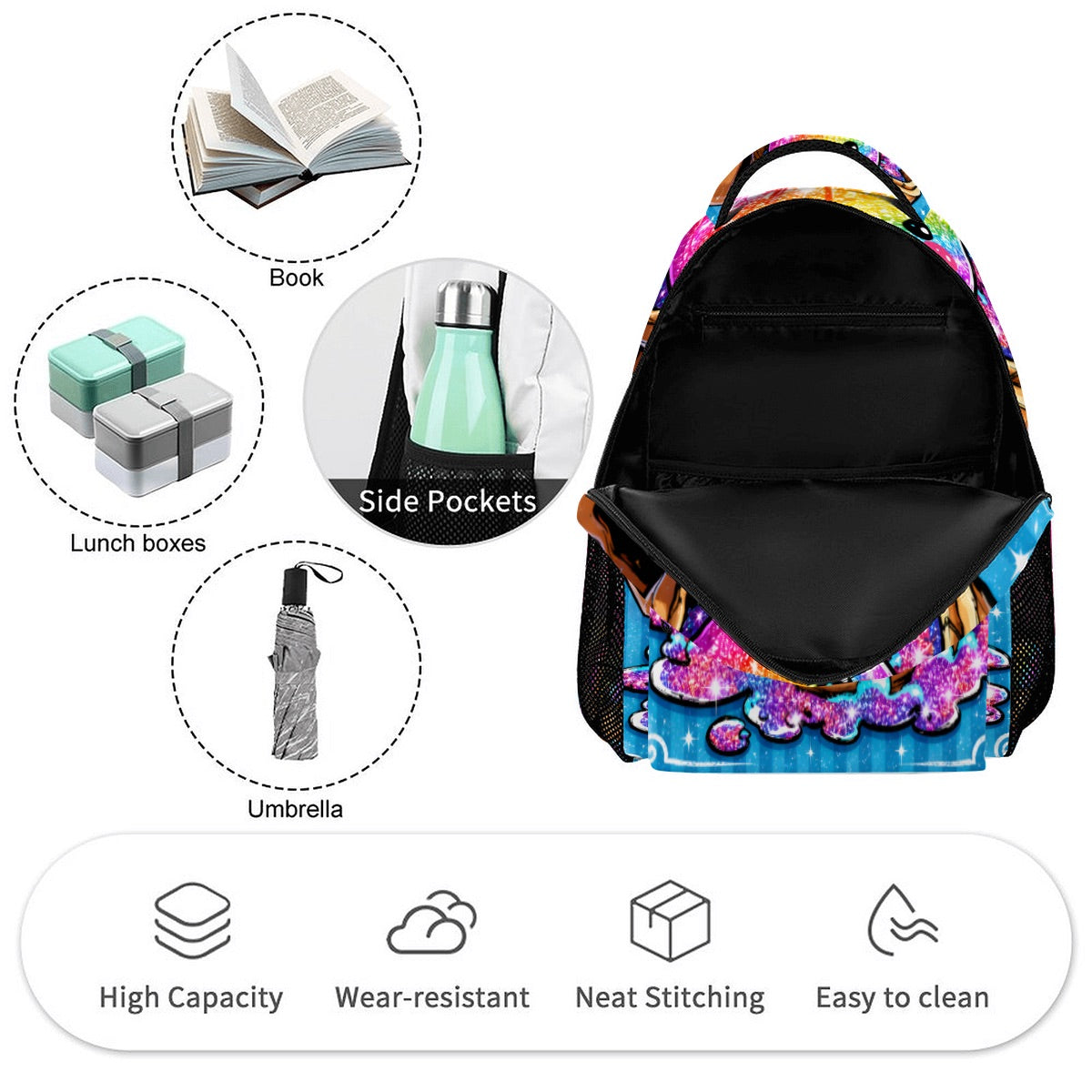 Large Twill Cloth Backpack Image00005