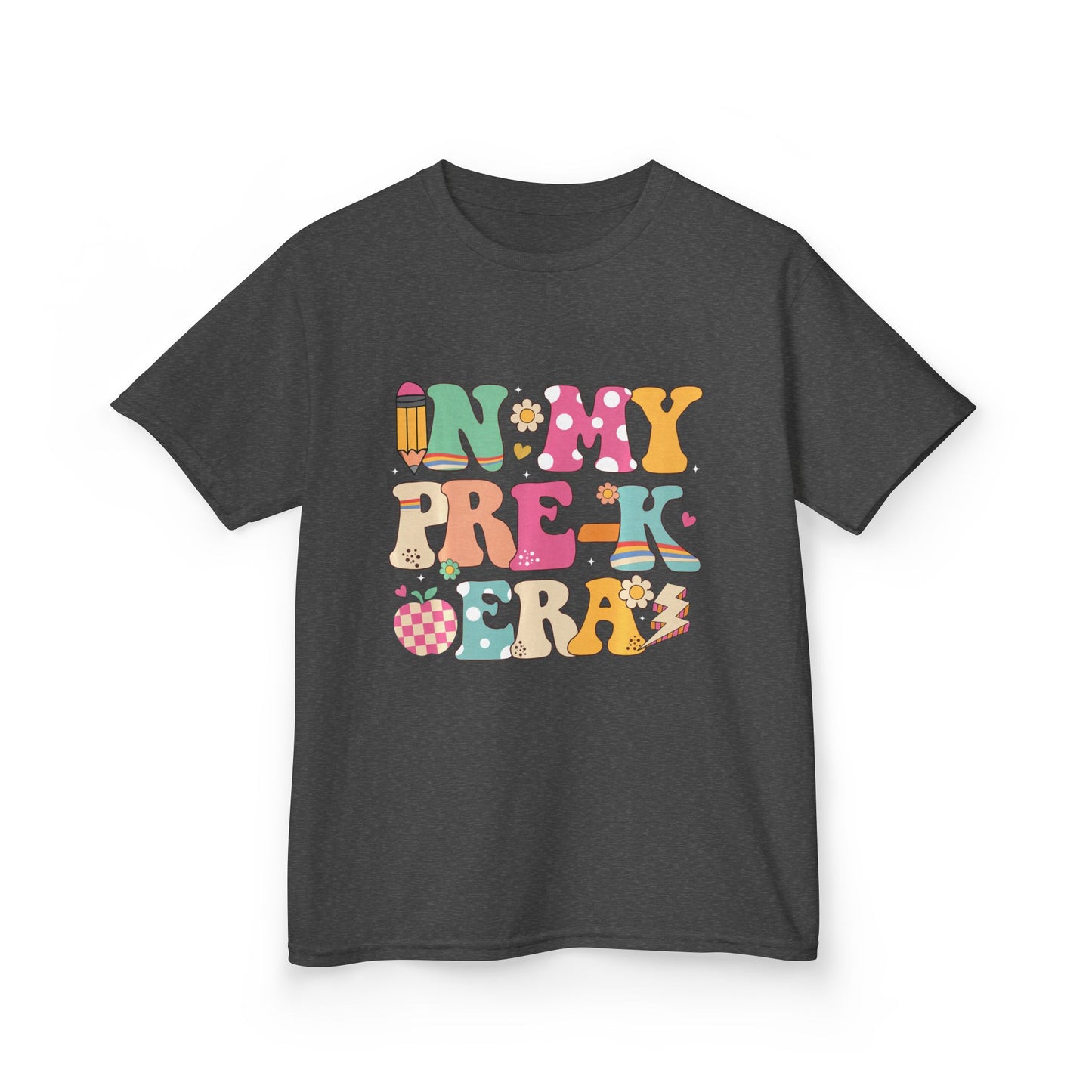 Kids Tee — "In My Pre-K Era" Colorful Preschool Shirt