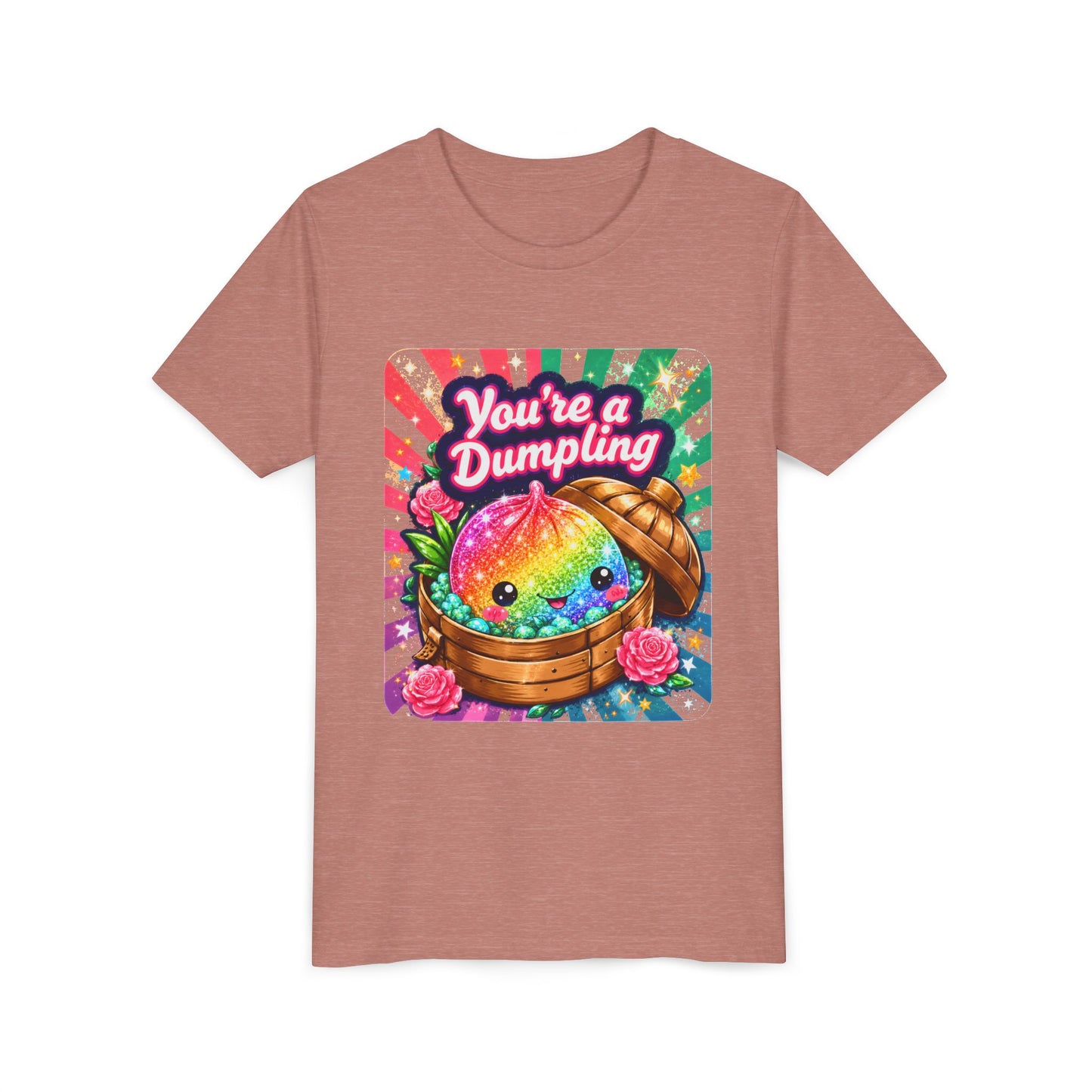 Youth Tee — "You’re a Dumpling" Rainbow Kawaii Dumpling Graphic