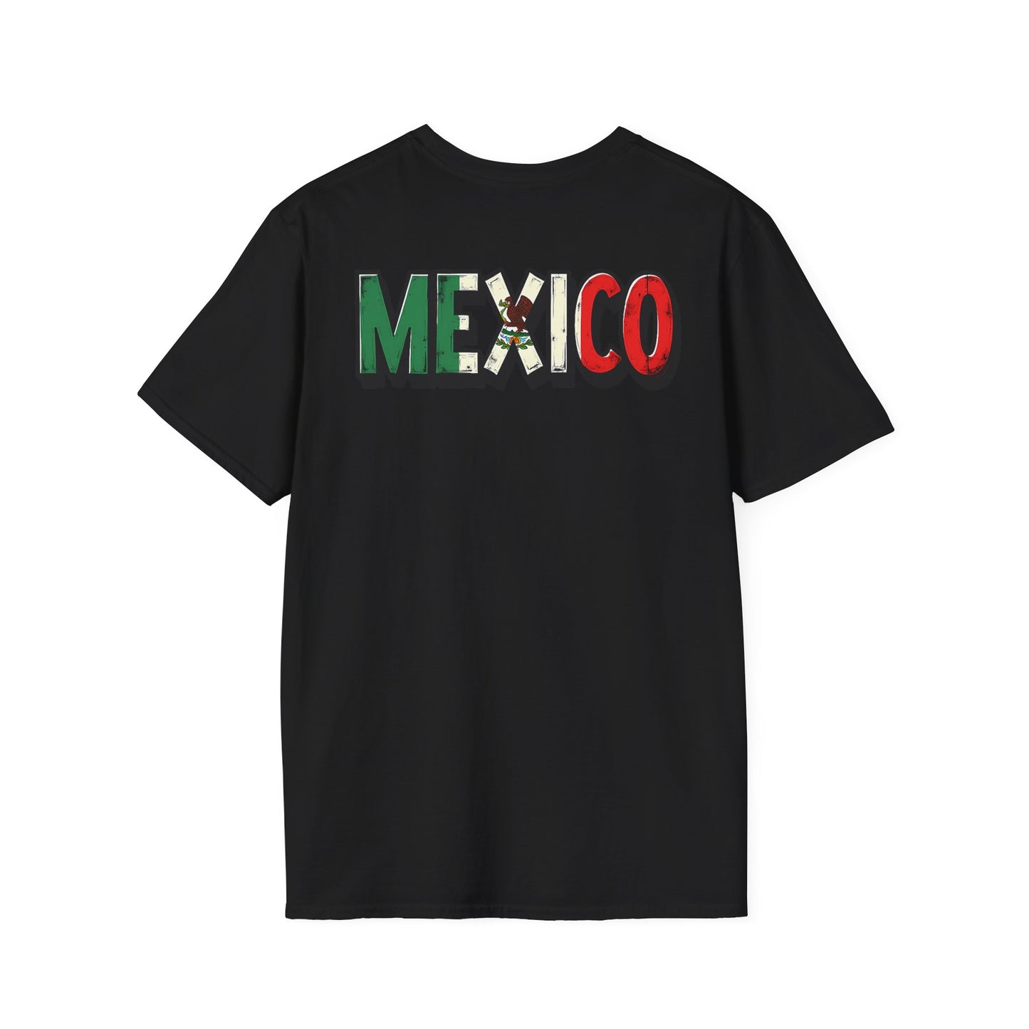 Mexico Crest T-Shirt — Mexican Flag Eagle Skull Graphic Tee