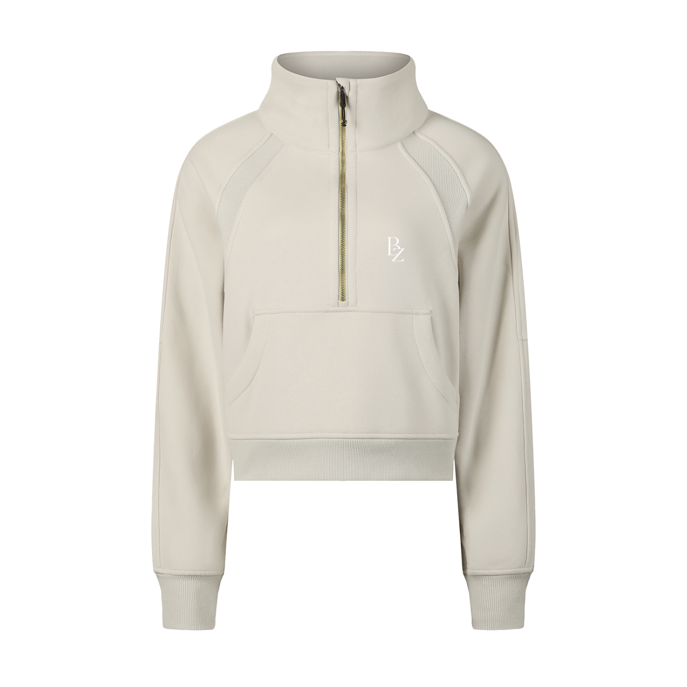 Women’s Cropped Half-Zip Sweatshirt – Cozy Gym & Athleisure Pullover