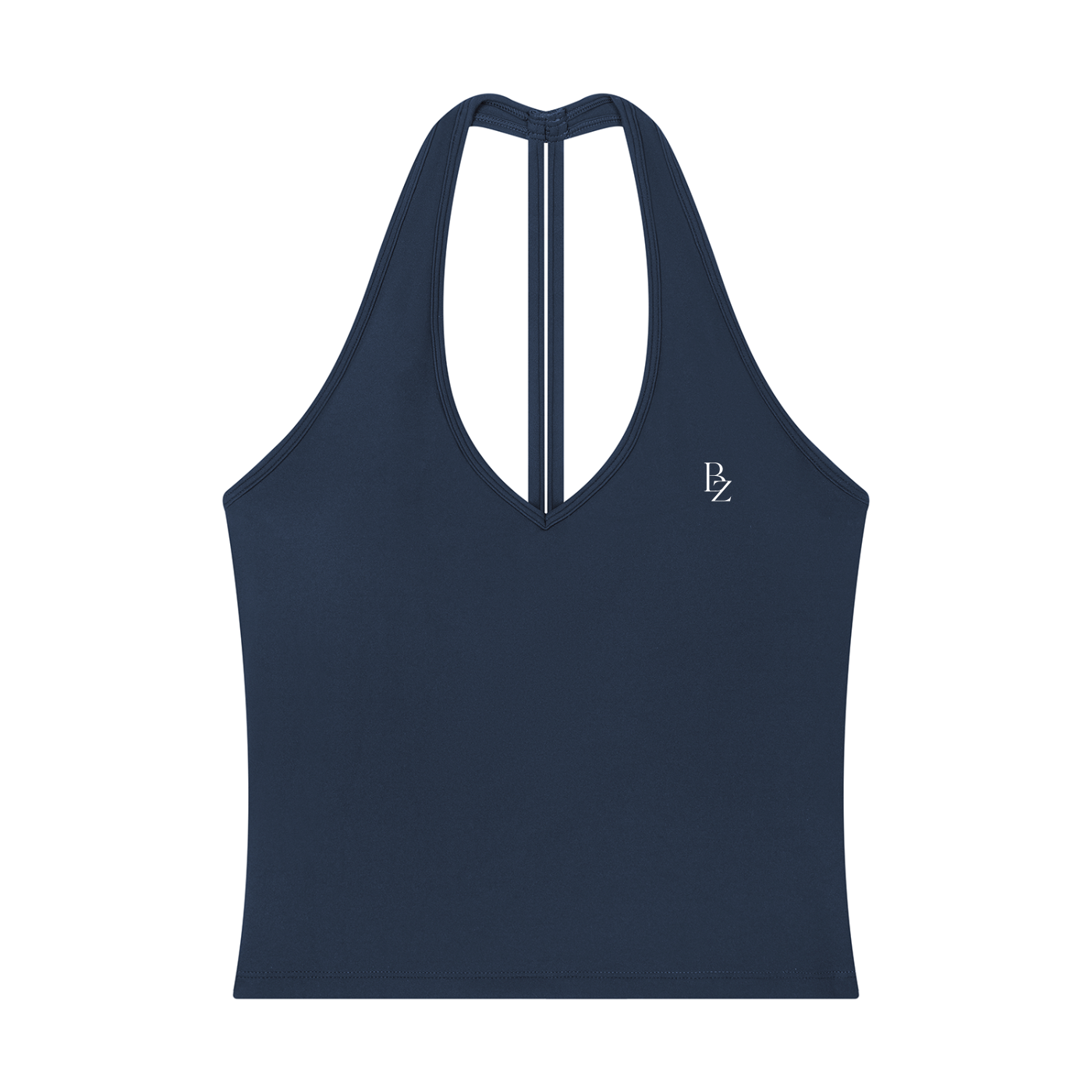 Women’s Halter V-Neck Workout Tank – Cropped Yoga & Gym Top