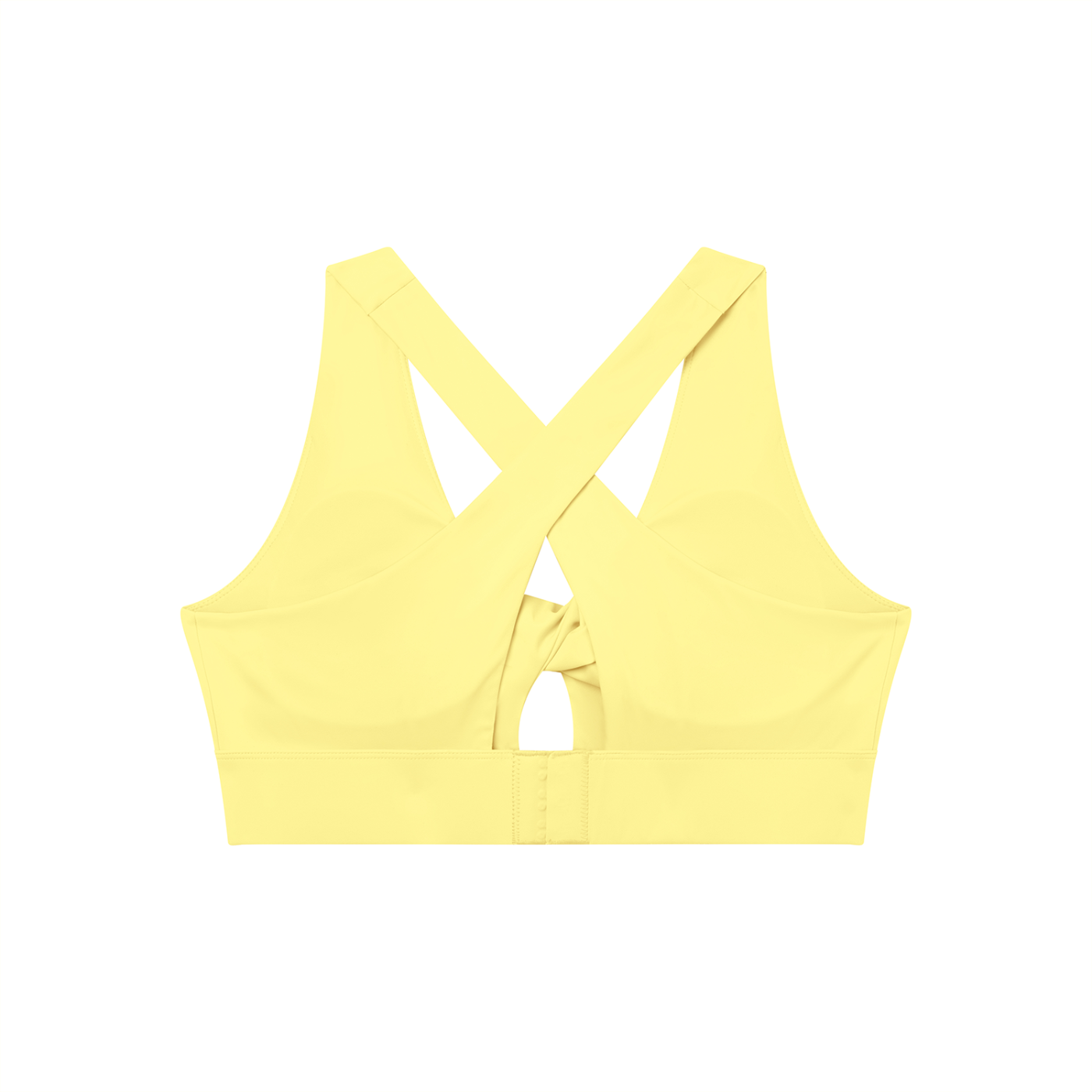 Women’s Twist Front V-Neck Sports Bra – Flattering Workout Crop Top