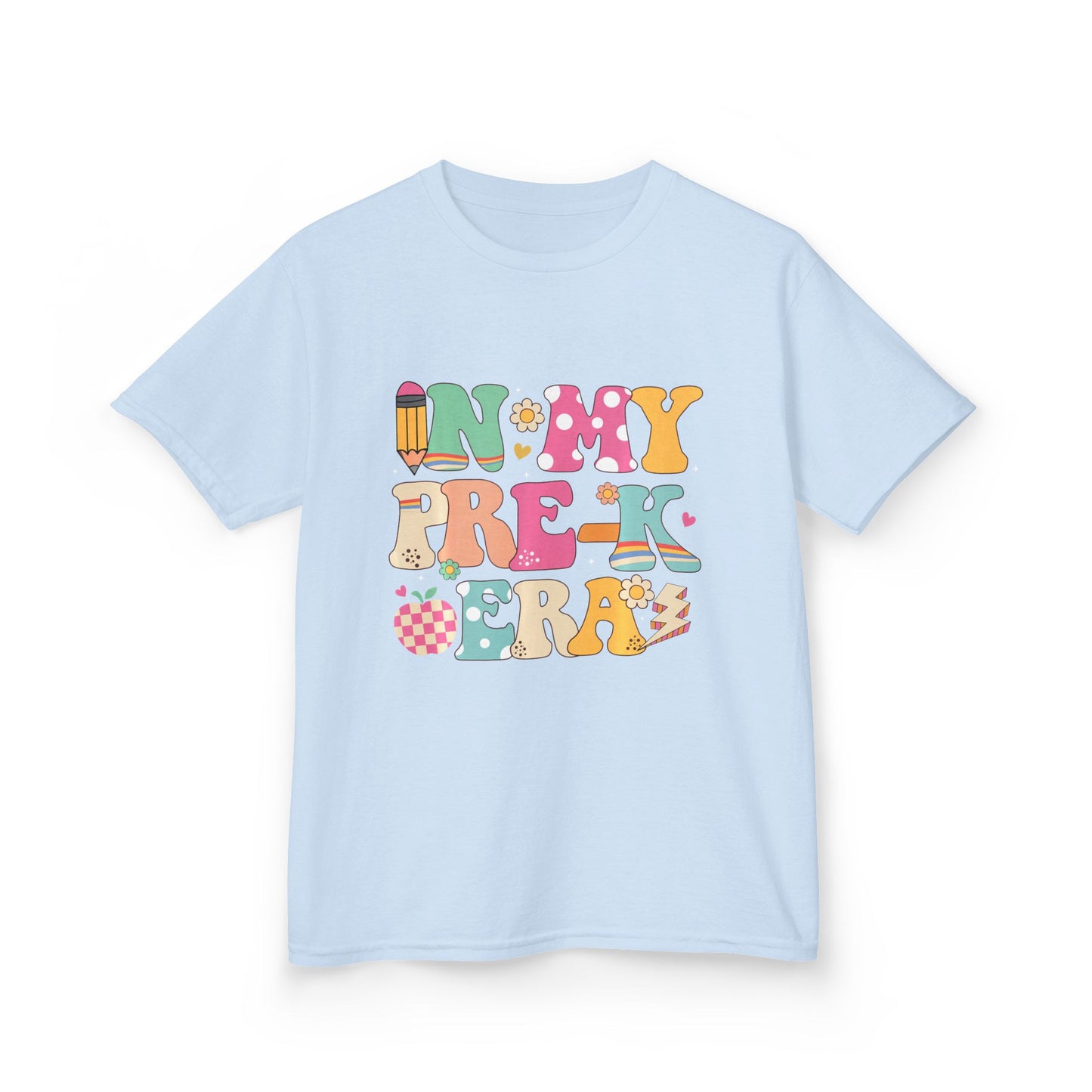 Kids Tee — "In My Pre-K Era" Colorful Preschool Shirt