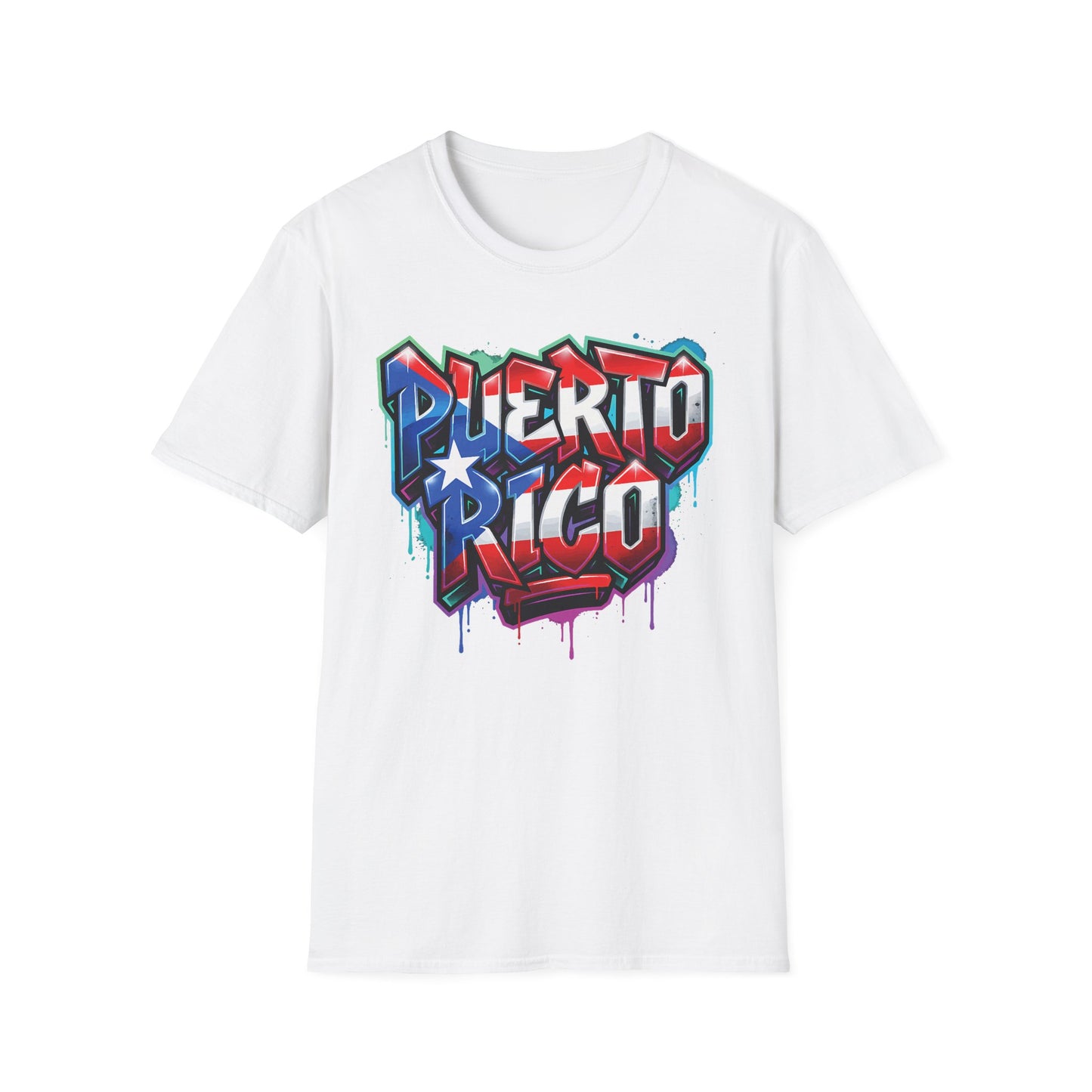 Puerto Rico Graffiti T-Shirt — Bold Puerto Rico Flag Street Art Tee