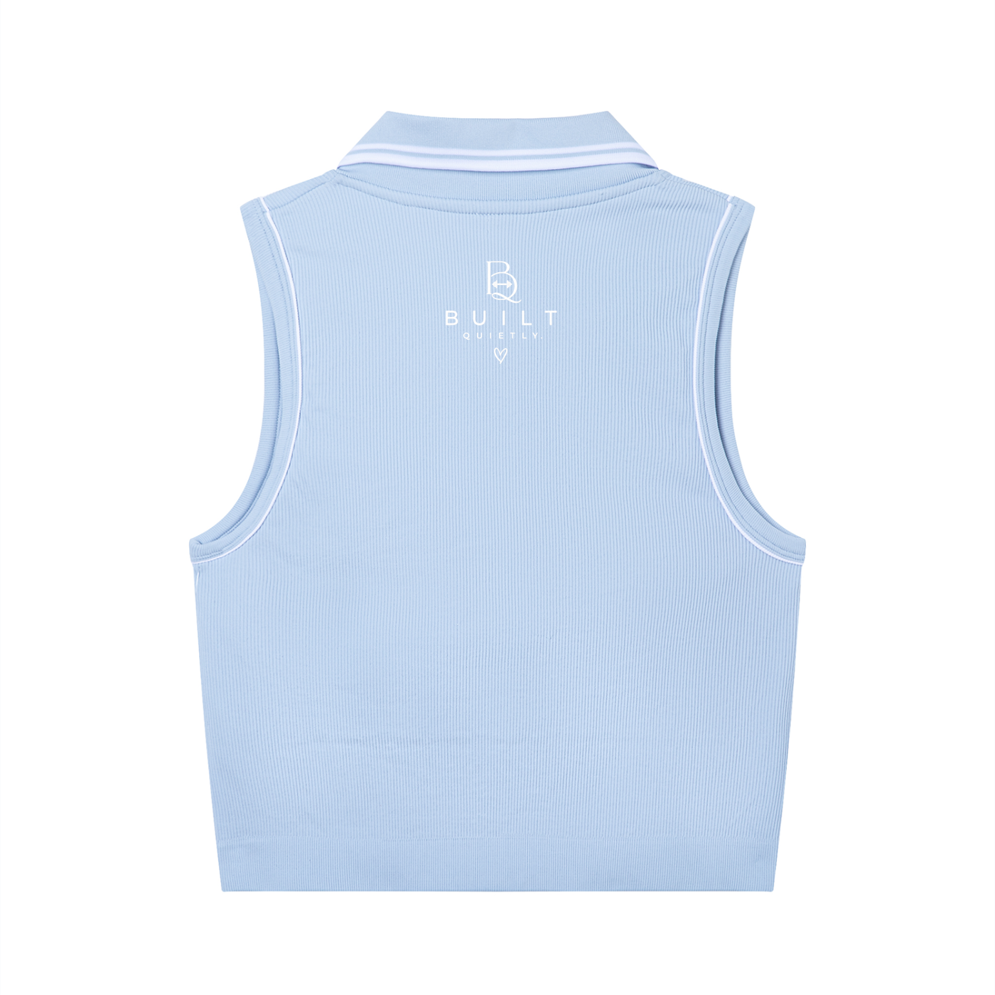 Women’s Cropped Polo Workout Tank – Tennis, Pickleball & Activewear Top
