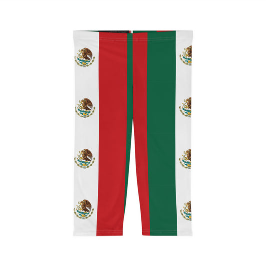 Mexican Flag Women’s Capri Leggings (AOP)