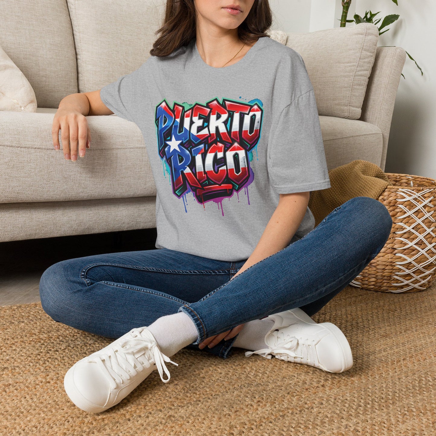 Puerto Rico Graffiti T-Shirt — Bold Puerto Rico Flag Street Art Tee