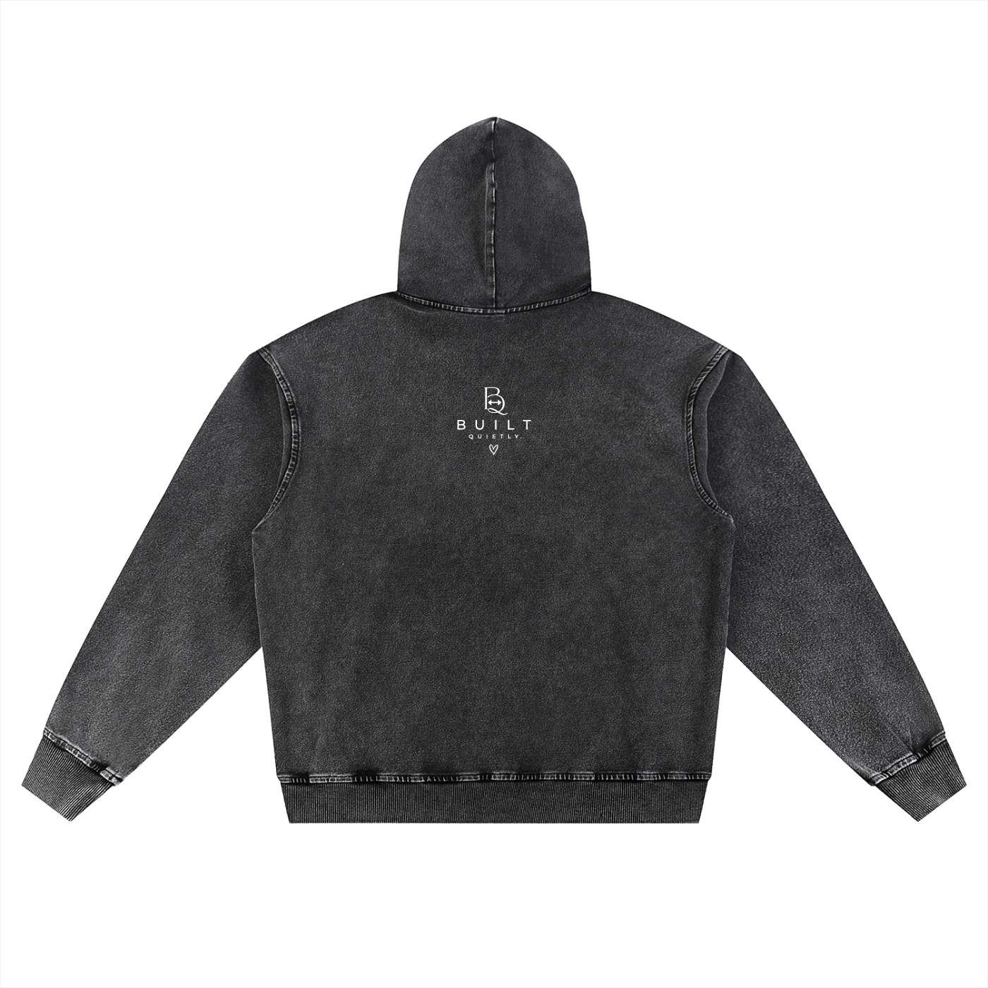 Snow Wash Oversized Hoodie – Vintage Heavyweight Unisex Gym Hoodie