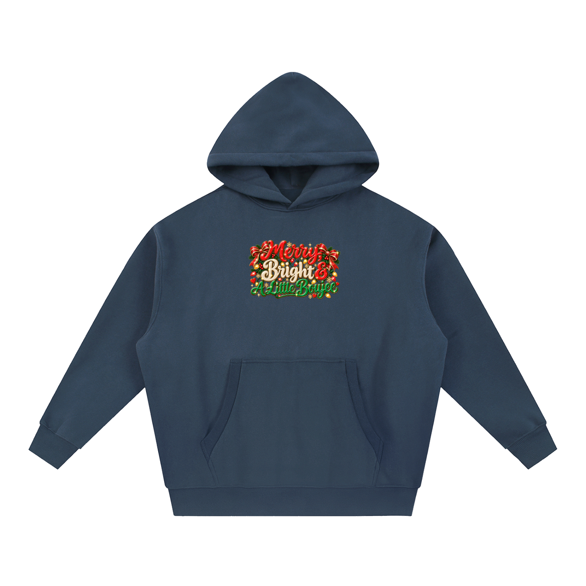Essential Oversized Boxy Fit Fleece Hoodie