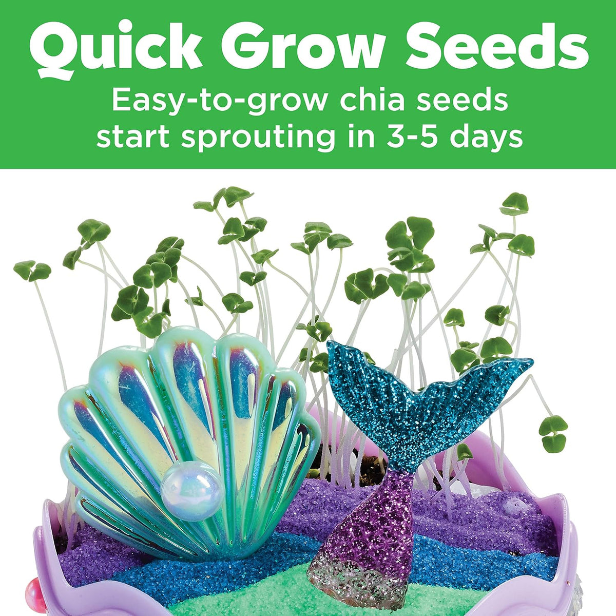 Mini Garden: Mermaid Terrarium Kit - Mermaid Gifts for Girls, Crafts and Toys, Stocking Stuffers for Kids (Ages 6+)