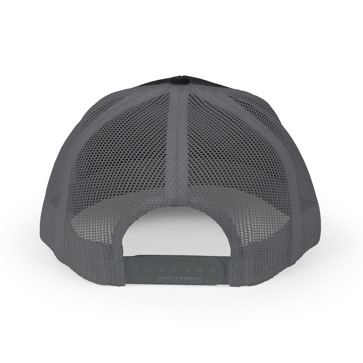 Embroidered 'BZ' Snapback Trucker Cap — Black Front White Mesh Hat