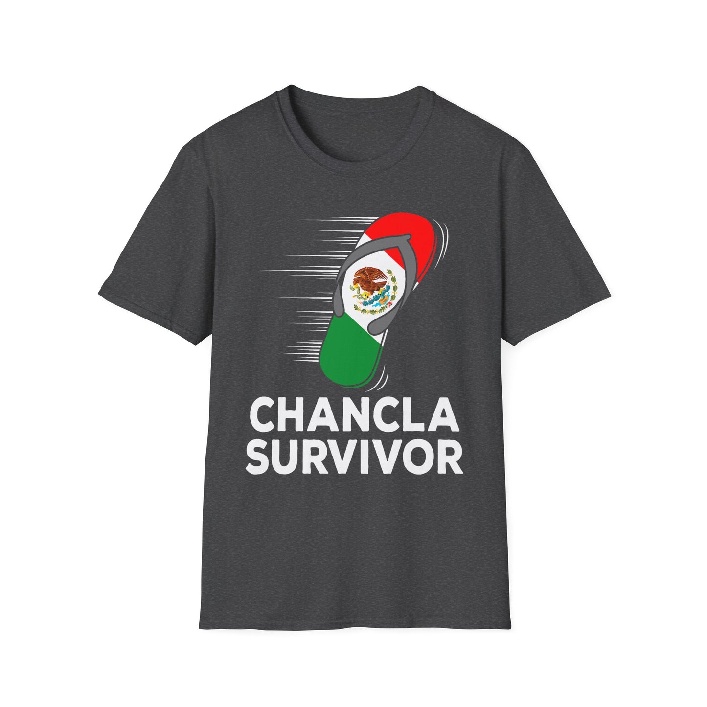Chancla Survivor T-Shirt — Funny Mexican Flag Flip-Flop Shirt