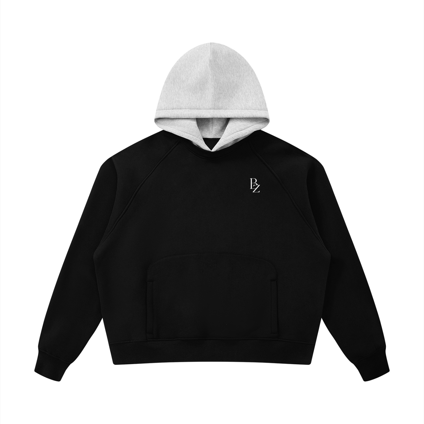 Unisex Fleece Raglan Color Block Hoodie
