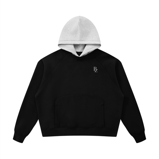 BZ Unisex Fleece Color Block Hoodie | Premium Gym & Streetwear