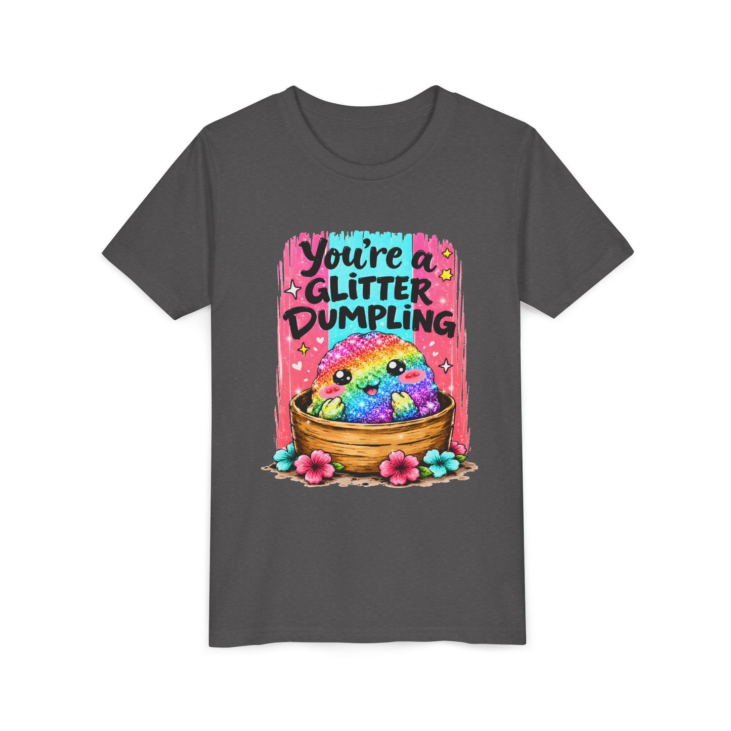Kids T‑Shirt — "You're a Glitter Dumpling" Rainbow Dumpling Graphic Tee