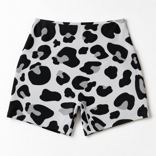 Woman's Leopard Print Shorts - Workout Shorts - Running Shorts- Sexy Short Shorts for women - Leopard Print