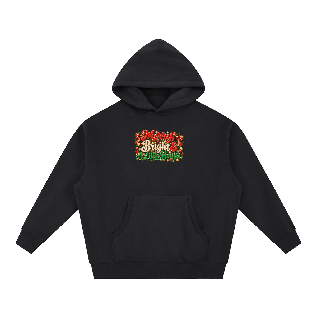 Essential Oversized Boxy Fit Fleece Hoodie