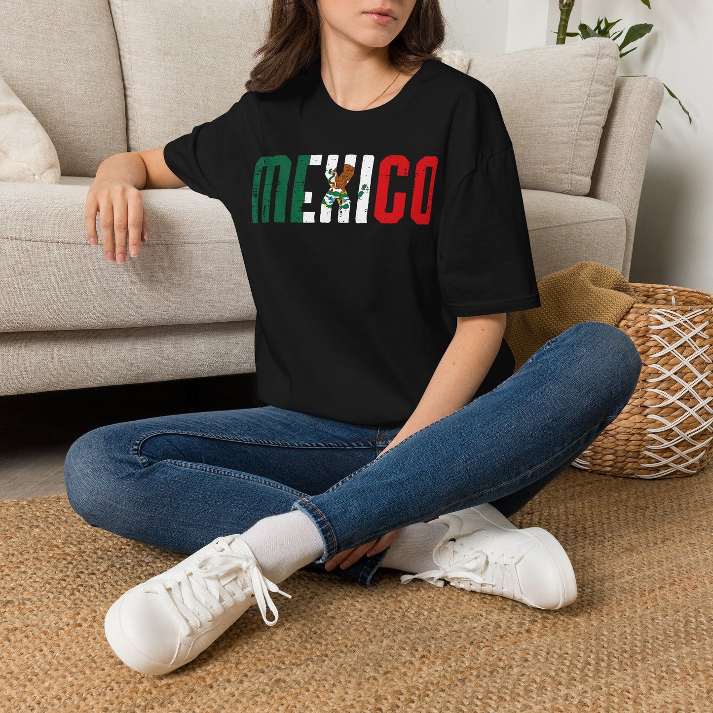 Mexico Flag Text T-Shirt — Vintage Mexican Pride Tee