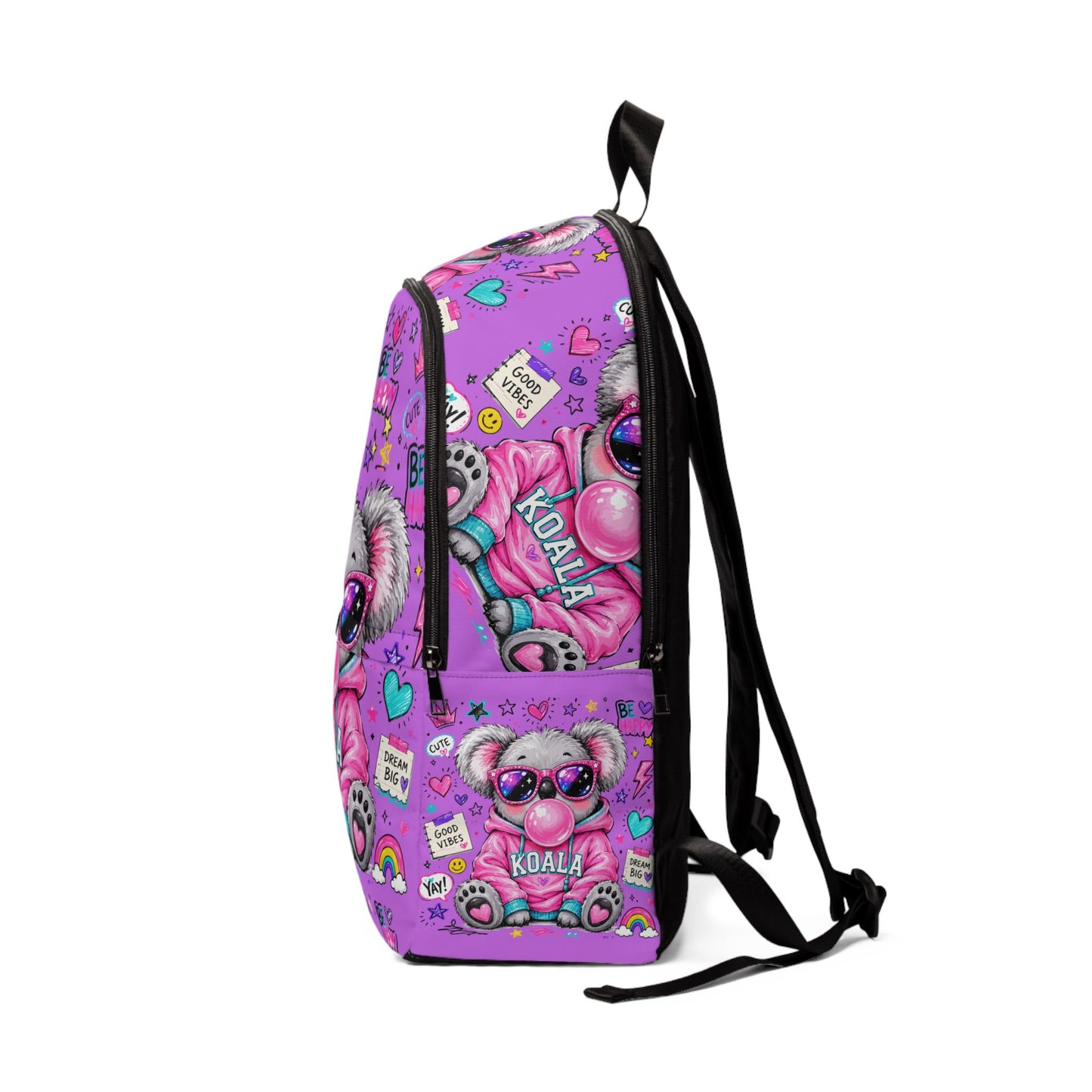 Cute Koala Backpack — Pink Kids School Bag with Sunglasses Koala Design