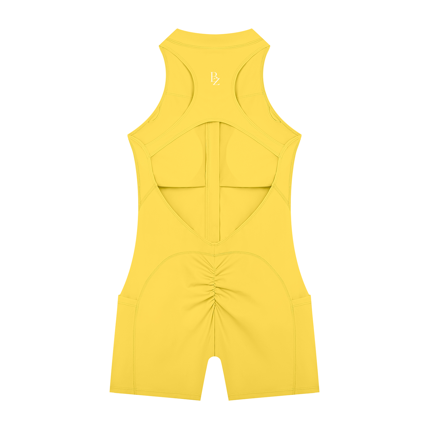 Women’s Quarter-Zip Workout Romper – Sculpting Yoga & Gym One-Piece
