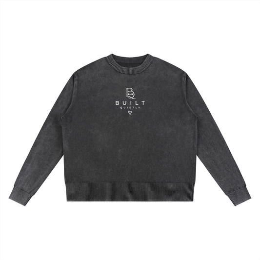 Mineral Wash Oversized Crewneck – Vintage Cotton Gym Pump Cover