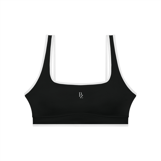 Women’s Color Block Sports Bra – Yoga & Workout Crop Top