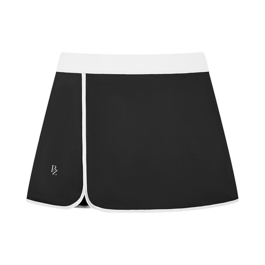 Women’s High-Waisted A-Line Skort – Color Block Tennis & Workout Skirt