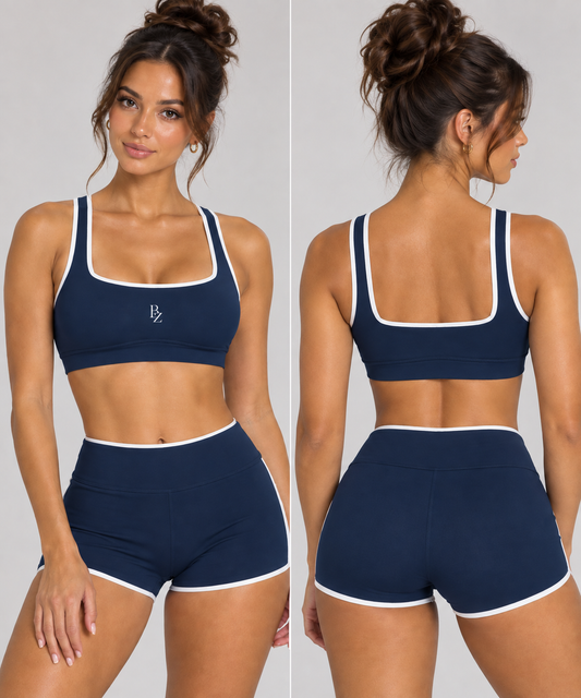 Women’s Color Block Sports Bra – High Support Yoga & Workout Top