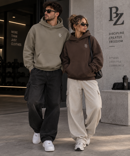 BZ Unisex Fleeced High-Neck Hoodie | Heavyweight Premium Streetwear