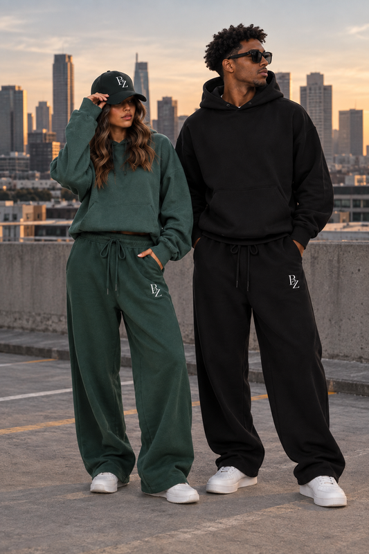 BZ Unisex 430 GSM Straight-Leg Sweatpants | Heavyweight Streetwear