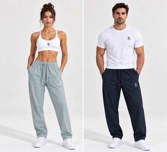 BZ Unisex Lightweight Tapered Track Pants | Performance Training Pants