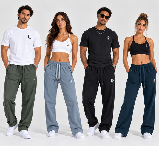 BZ Unisex Lightweight Tapered Track Pants | Performance Training Pants