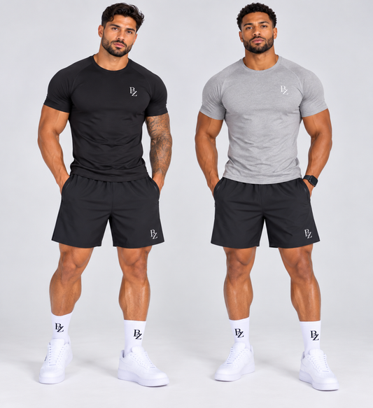 BZ Men’s Performance Training T-Shirt | High-Stretch Athletic Tee