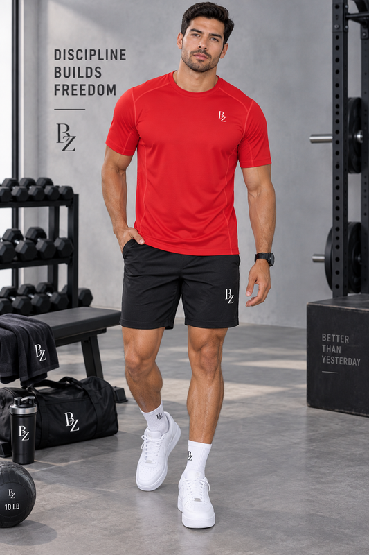 BZ Men’s Lightweight Performance T-Shirt | Training & Gym Tee