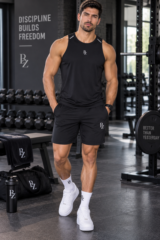 BZ Men’s Performance Training Tank Top | Stretch Gym Tank