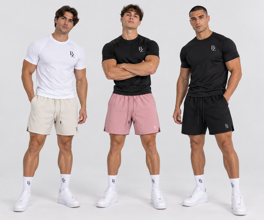 BZ Men’s Lightweight Performance Training Shorts | Stretch Gym Shorts
