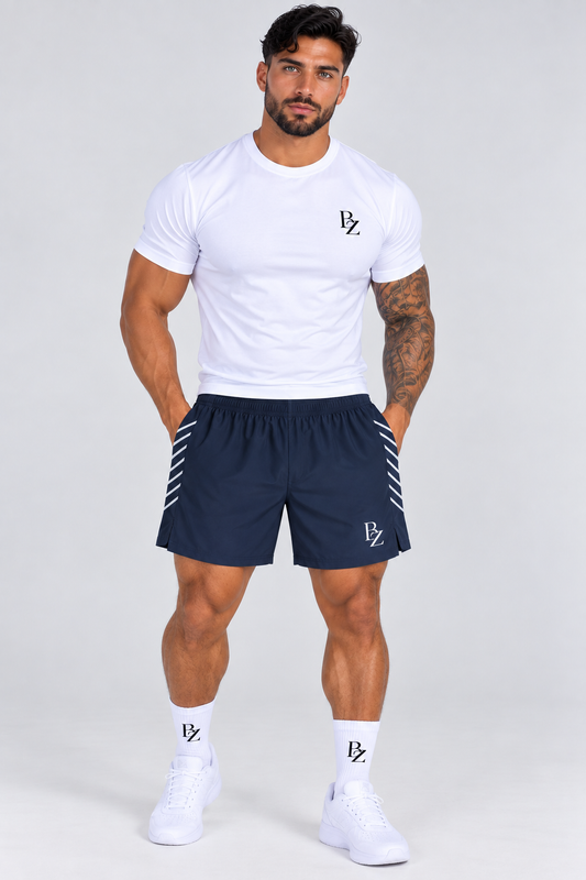 BZ Men’s Side-Stripe Performance Shorts | Stretch Running & Training Shorts