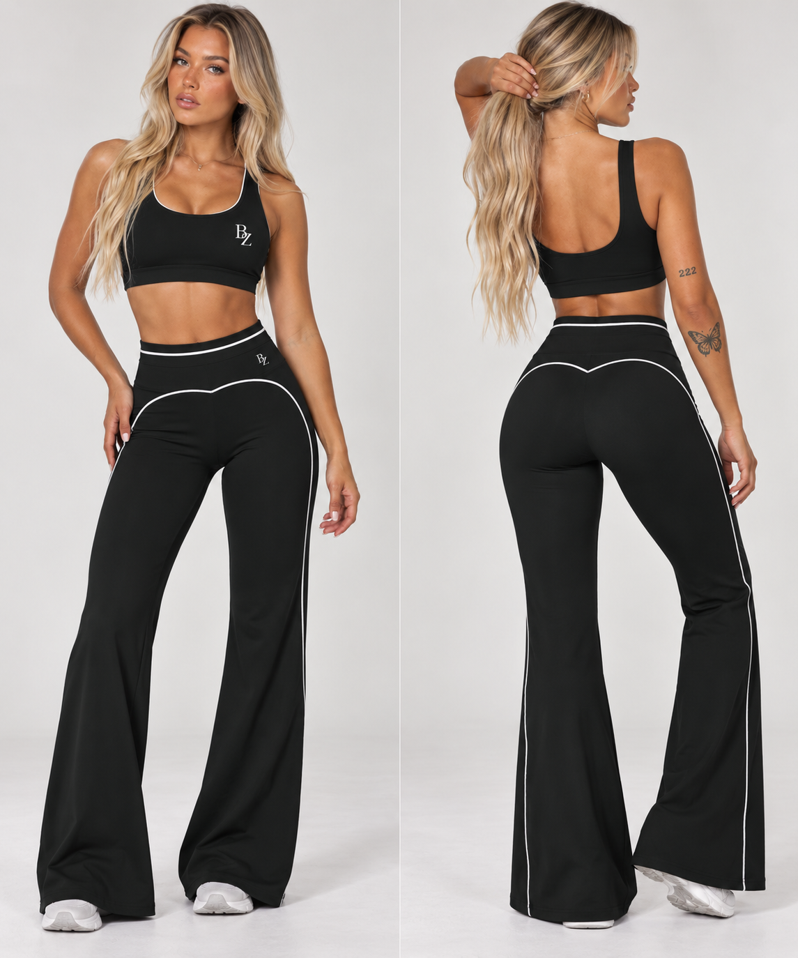 Women’s High-Waisted Flare Yoga Pants – Sculpting Pilates & Workout Pants