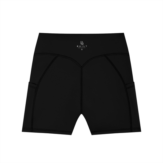 Women’s High-Waisted Biker Shorts with Pockets – Workout & Gym Shorts