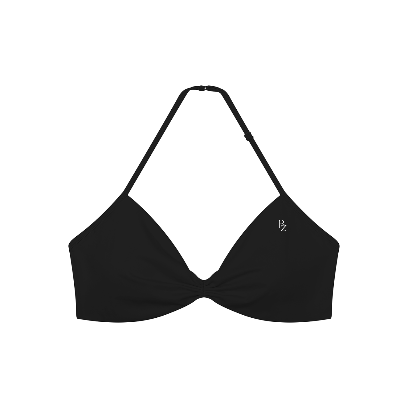 Women’s Ruched Halter Sports Bra – Sculpting Yoga & Workout Crop Top