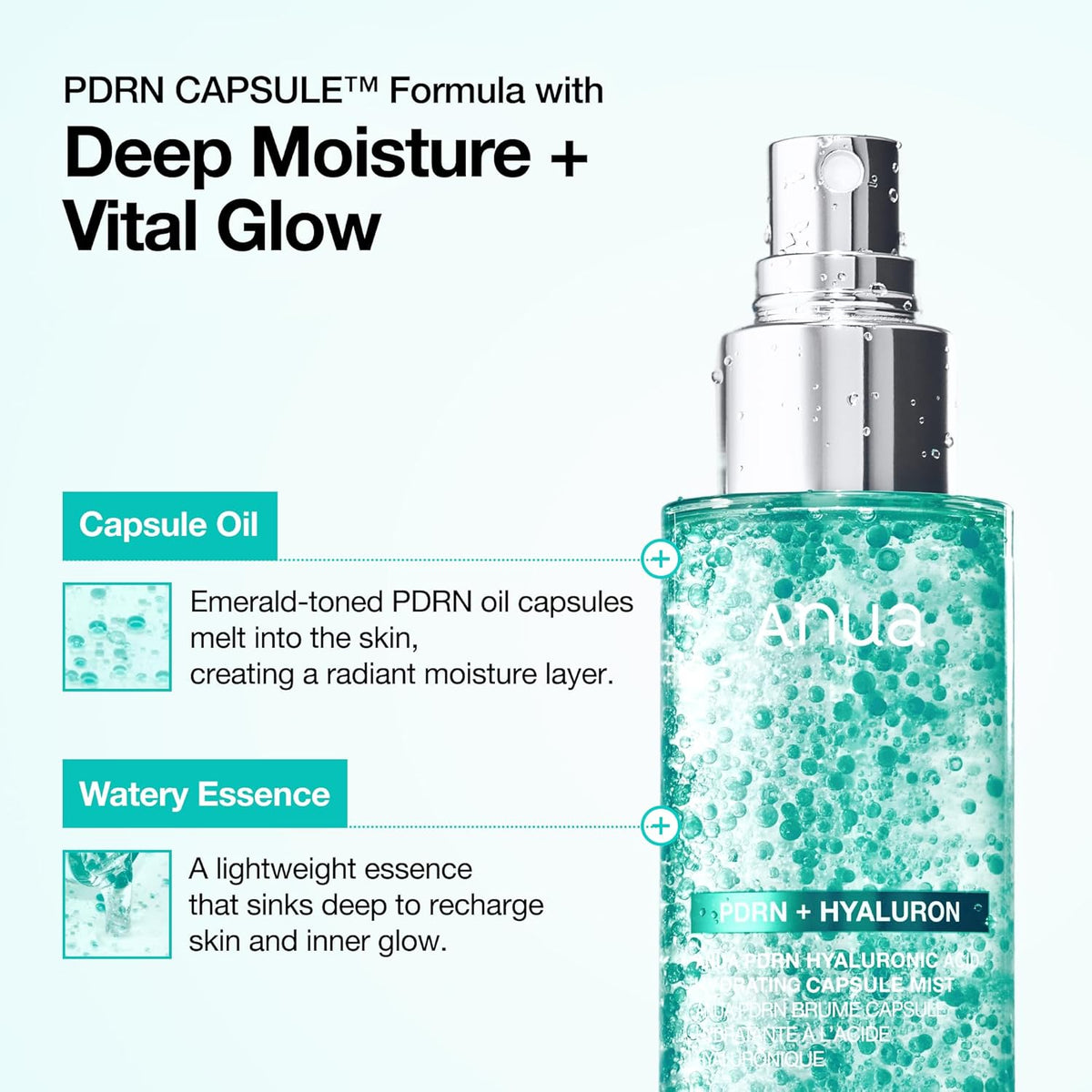 PDRN Collagen Glow Facial Serum Spray, 3.38 Fl Oz