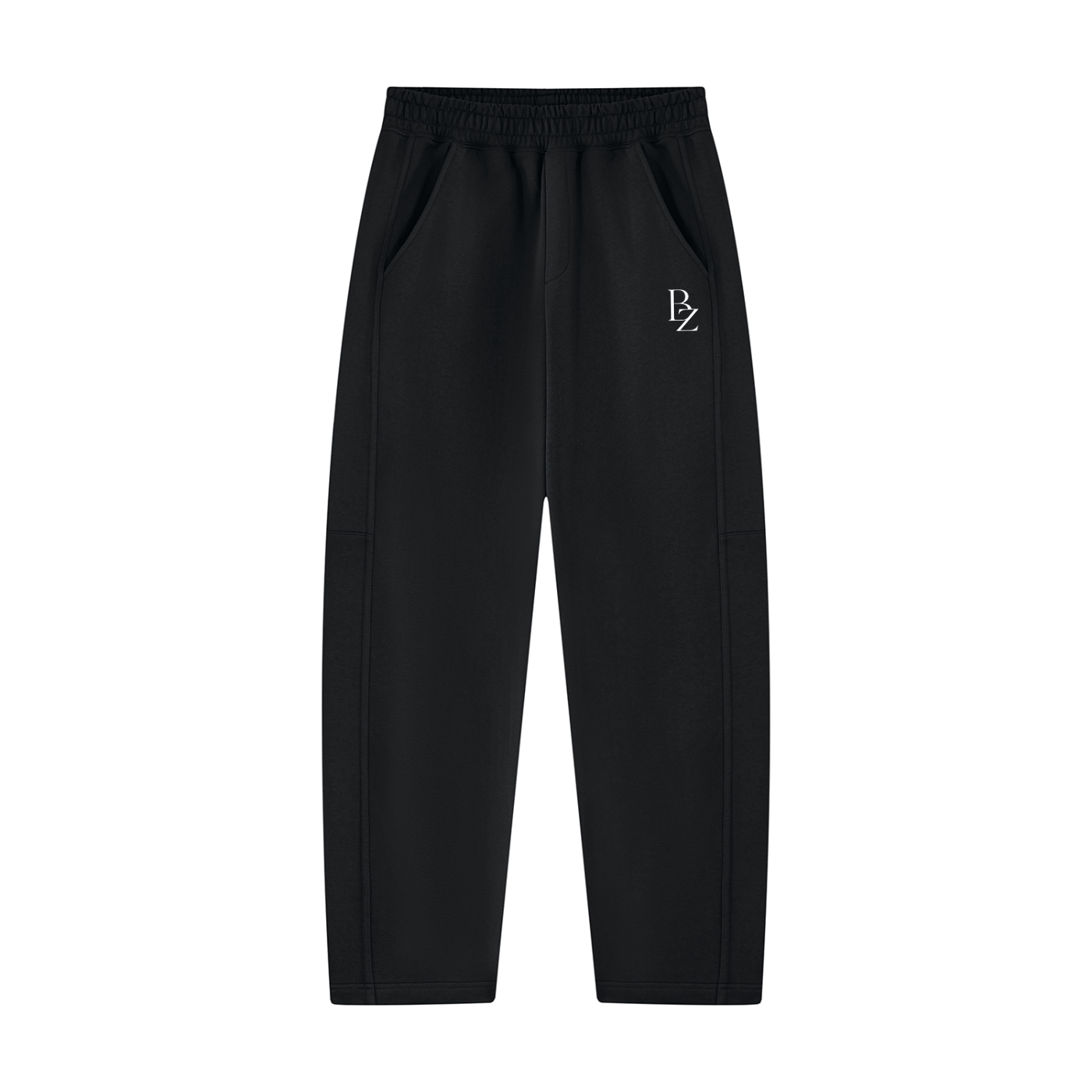 Unisex Tapered Straight Hem Sweatpants