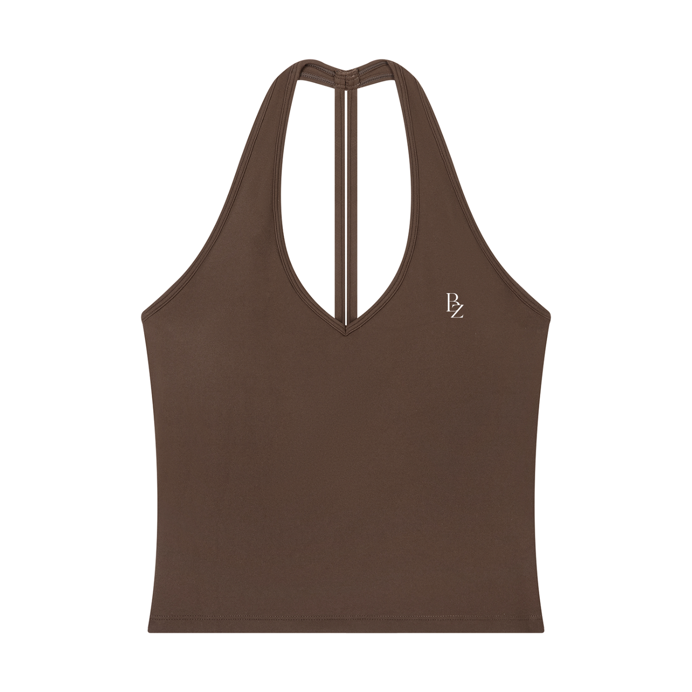 Women’s Halter V-Neck Workout Tank – Cropped Yoga & Gym Top