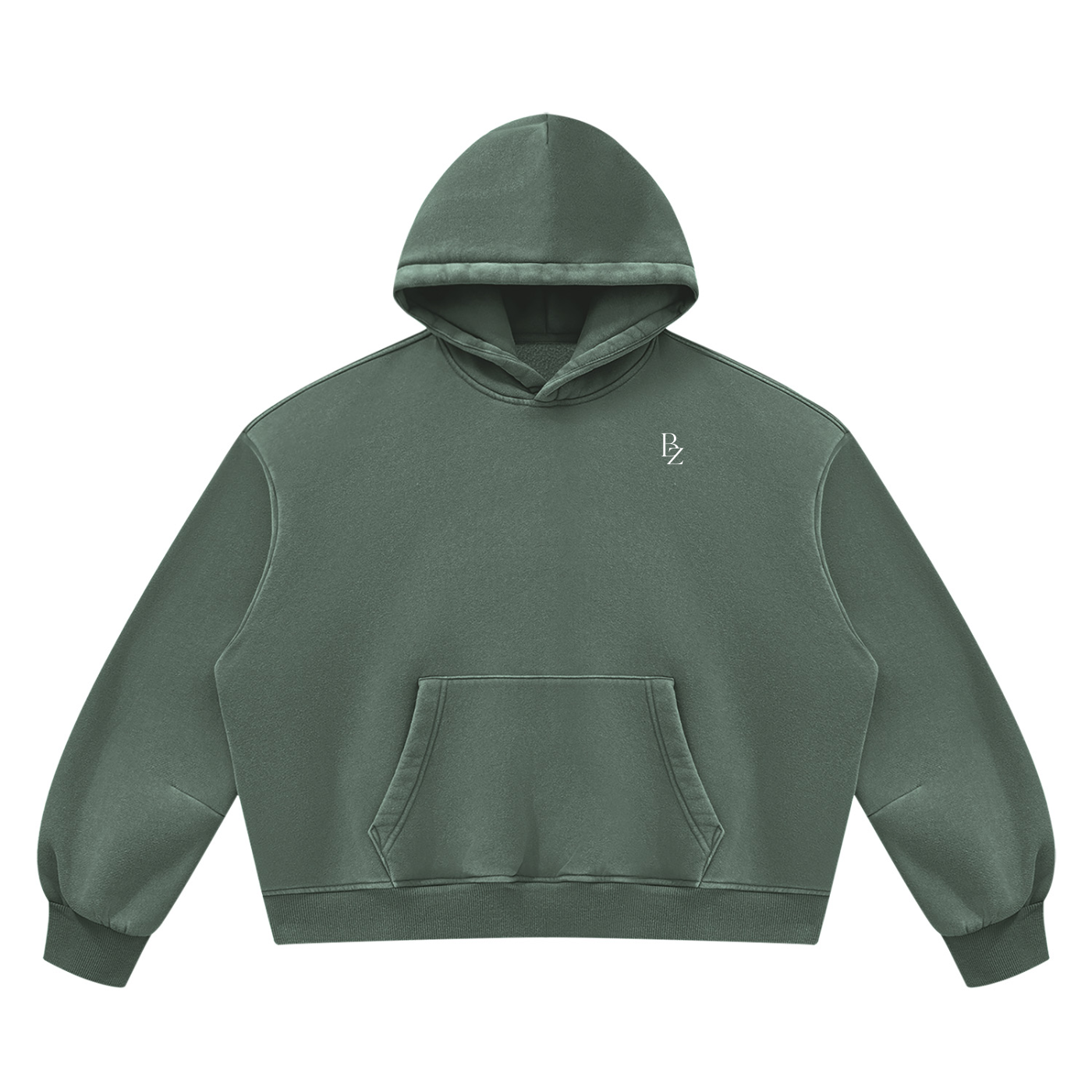 Unisex Vintage Wash Boxy Fleece Hoodie