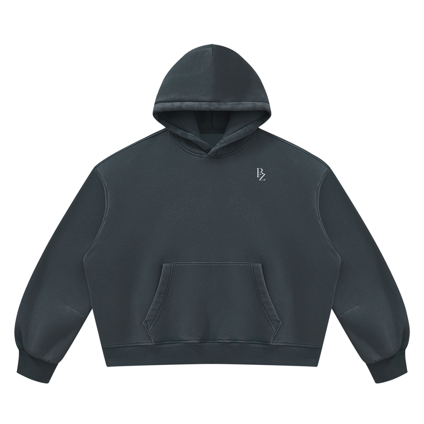 Unisex Vintage Wash Boxy Fleece Hoodie