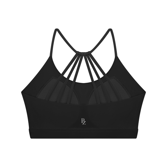 Women’s Color Block U-Neck Sports Bra – Yoga & Workout Crop Top