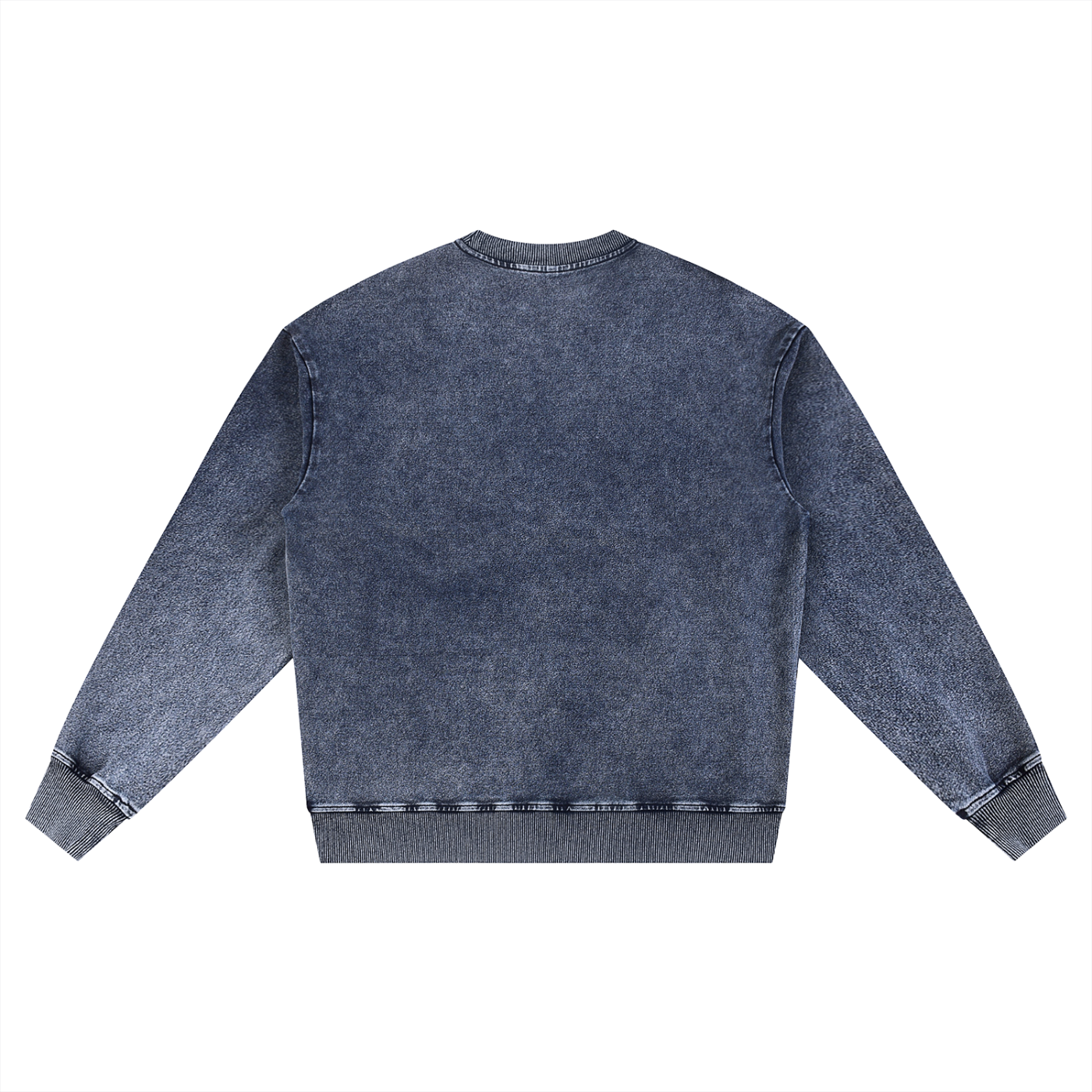 Unisex Snow Wash Oversized Crewneck Sweatshirt – Vintage Heavyweight Pullover