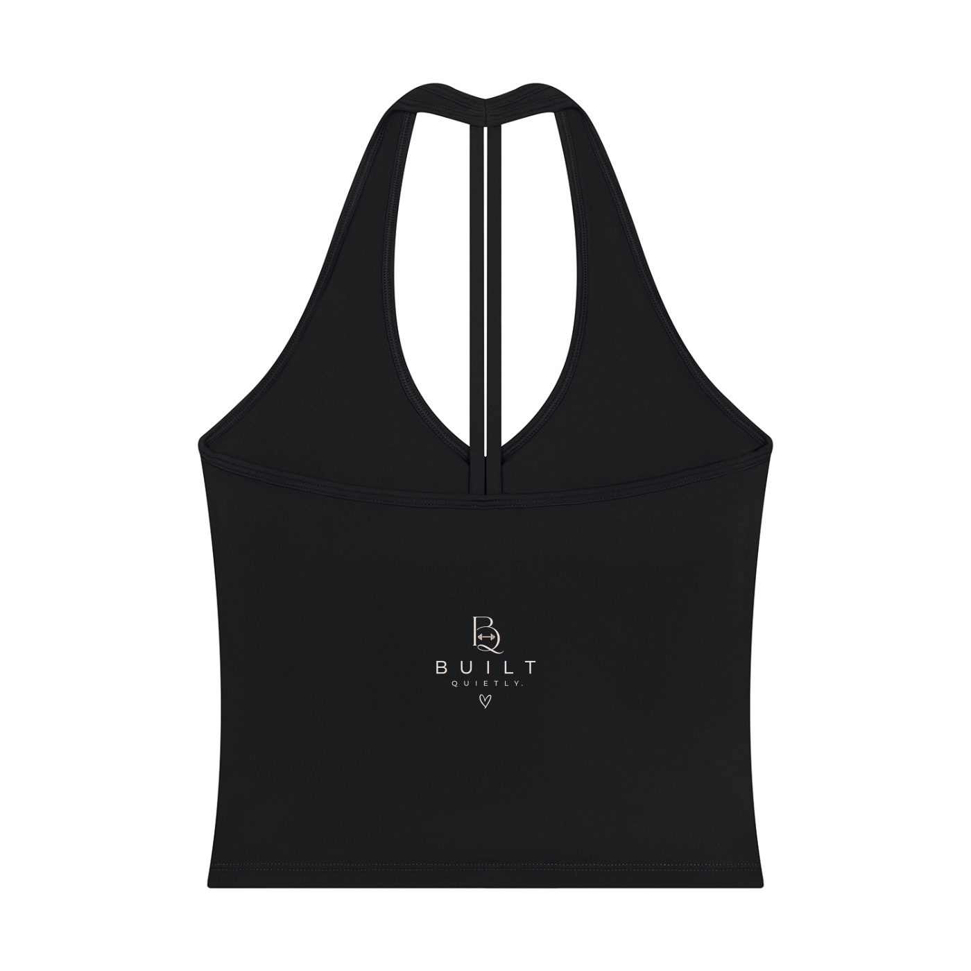 Women’s Halter V-Neck Workout Tank – Cropped Yoga & Gym Top